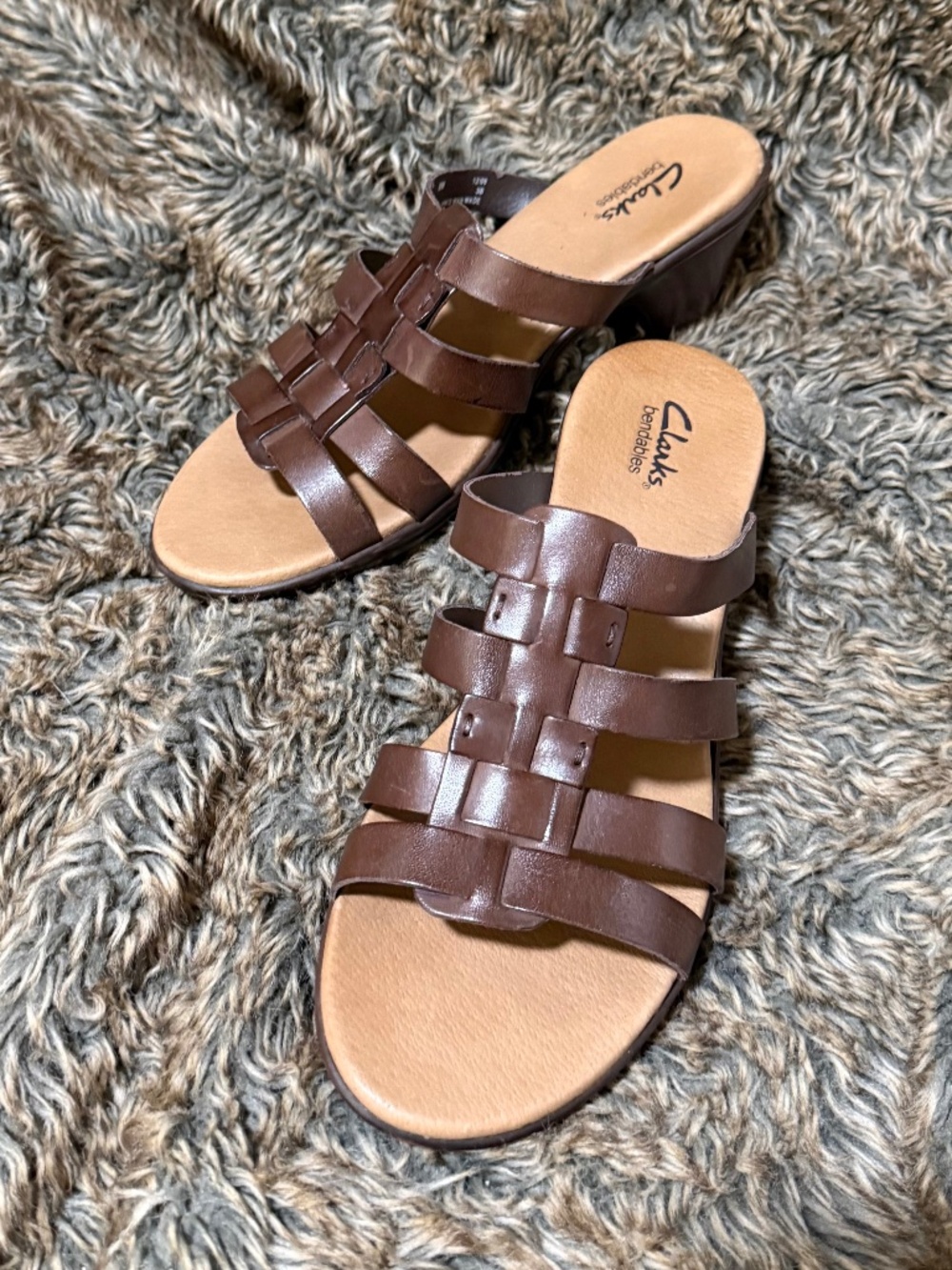 Vintage style Clarks Bendables, Brown, Size 8 M
